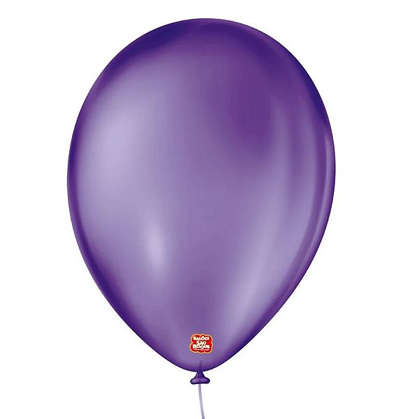 Balão de Festa Látex Cristal - Violeta Púrpura - São Roque - Rizzo Balões