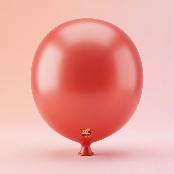Balão de Festa Látex Gigante - Vermelho Quente - 01 Unidade - São Roque - Rizzo Balões