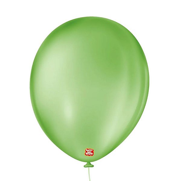 Balão de Festa Látex Liso - Verde Maçã - 50 Unidades - São Roque - Rizzo Balões