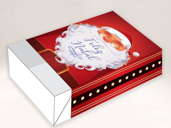 Caixa Divertida Feliz Natal 6 doces - 10 unidades - Erika Melkot - Rizzo Embalagens