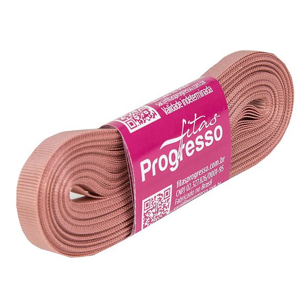 Fita Gorgurão Progresso 7mm nº1 - 10m Cor 1143 Rosa Velho - 01 unidade - Rizzo Embalagens