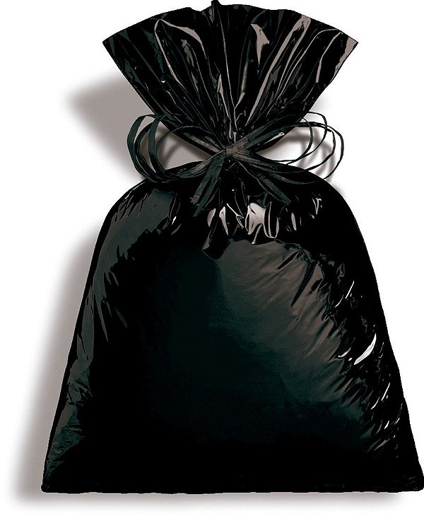 Saco Metalizado Preto 25x37cm - 50 unidades - Cromus - Rizzo Embalagens