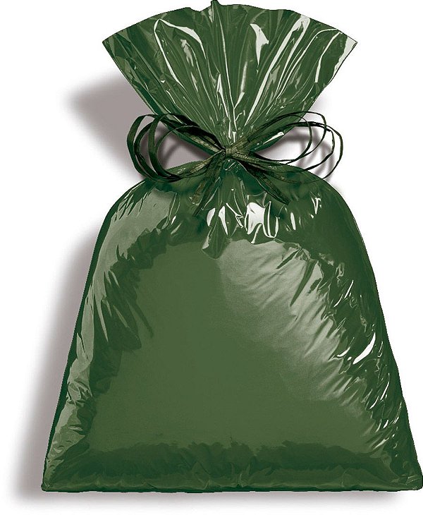 Saco Metalizado Dark Green 25x37cm - 50 unidades - Cromus - Rizzo Embalagens