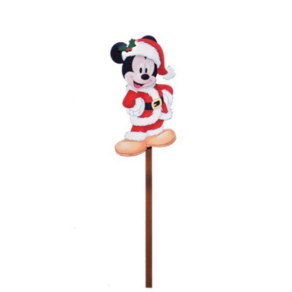 Pick  para Jardim para Decoração Mickey Noel 35cm - 01 unidade - Natal Disney - Cromus Natal - Rizzo