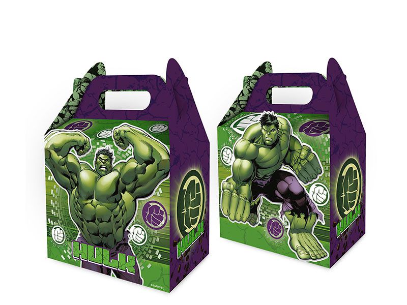 Caixa Surpresa Cubo Festa Vingadores Hulk - 08 unidades - Regina - Rizzo Festas
