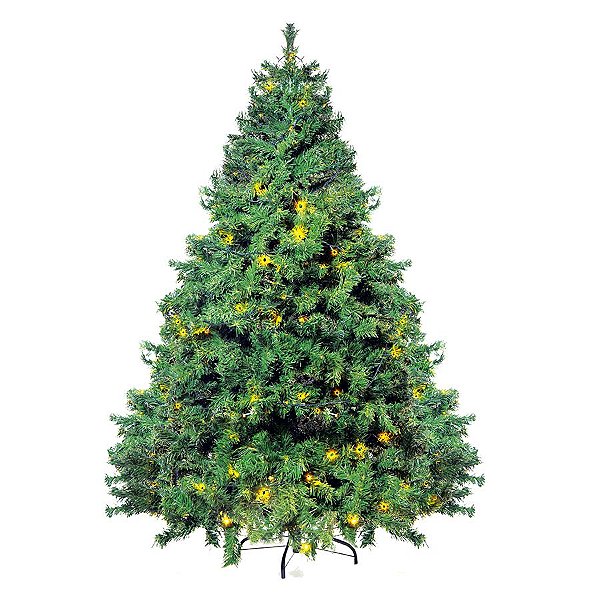 Árvore Cordoba com Leds - 210cm - 01 unidade - Cromus Natal -Rizzo Embalagens