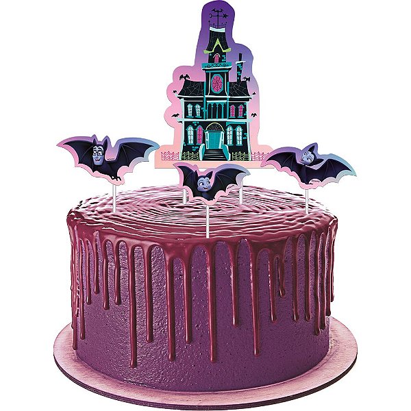 Topper para Bolo Festa Vampirina - 04 Unidades - Festcolor - Rizzo Festas