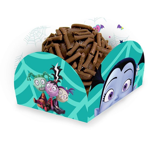 Porta Forminha para Doces Festa Vampirina - 40 unidades - Festcolor - Rizzo Festas