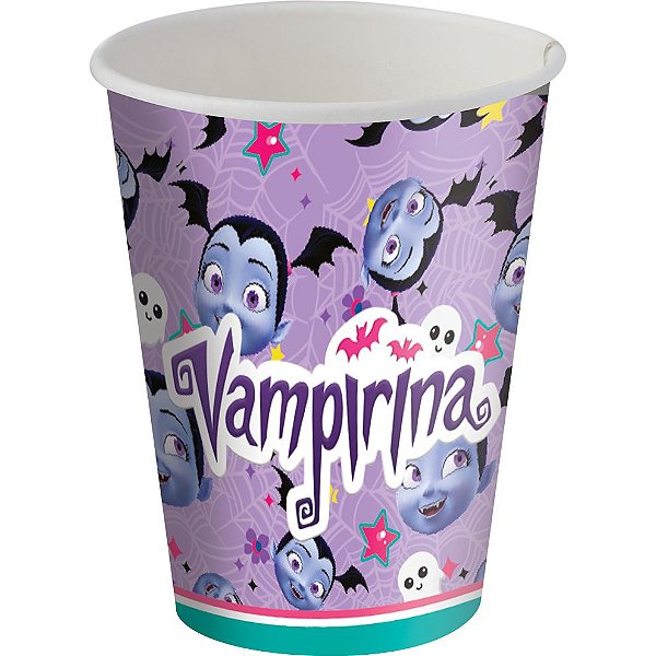 Copo de Papel 200ml Festa Vampirina  - 8 unidades - Festcolor - Rizzo Festas