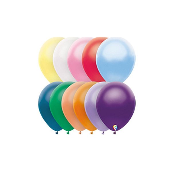 Balão de Festa Látex - Sortido Cintilante - Sensacional - Rizzo Embalagens