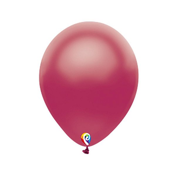 Balão de Festa Látex - Vinho Cintilante - Sensacional - Rizzo Embalagens