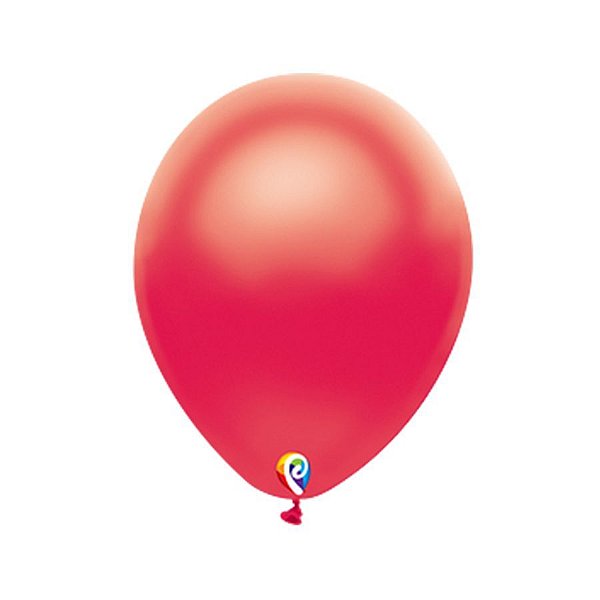 Balão de Festa Látex - Vermelho Cintilante - Sensacional - Rizzo Embalagens