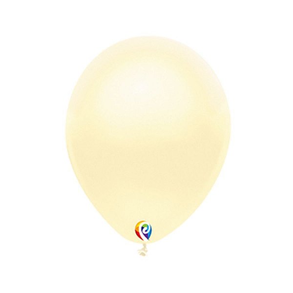 Balão de Festa Látex - Marfim Cintilante - Sensacional - Rizzo Embalagens