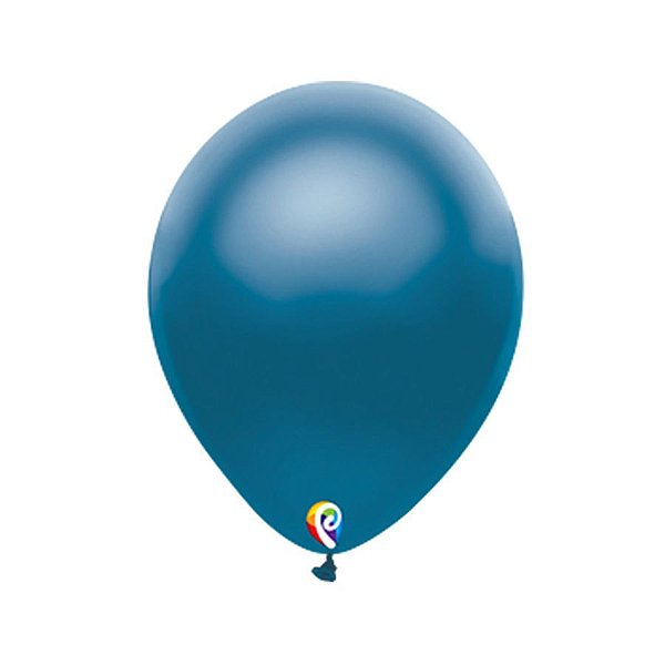Balão de Festa Látex - Azul Cintilante - Sensacional - Rizzo Embalagens