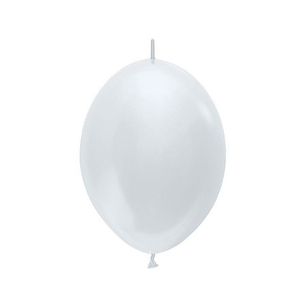 Balão de Festa Link-o-Loon 12" 28cm - Pérola Satin - 50 Unidades - Sempertex - Rizzo Embalagens