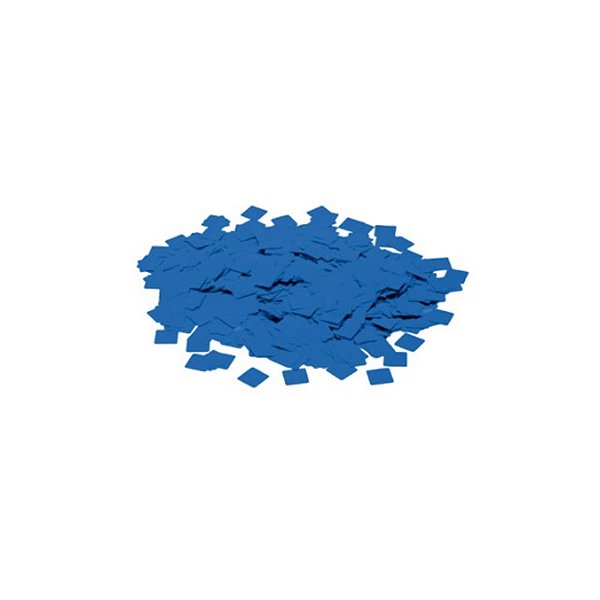 Confete Metálico Quadrado para Balão Pacote com 100g 1cm - Azul - 01 Unidade - Cromus Balloons - Rizzo Embalagens