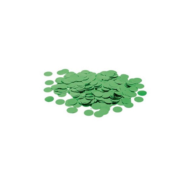 Confete Metalico Redondo para Balão Pacote com 100g - Verde - 01 Unidade - Cromus Balloons - Rizzo Embalagens