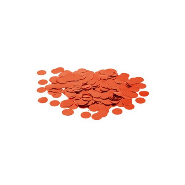 Confete Metalico Redondo para Balão Pacote com 100g - Vermelho - 01 Unidade - Cromus Balloons - Rizzo Embalagens
