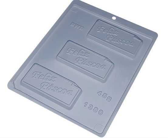 Forma de Acetato Placa 45g Feliz Páscoa 1380 - BWB - Rizzo Embalagens