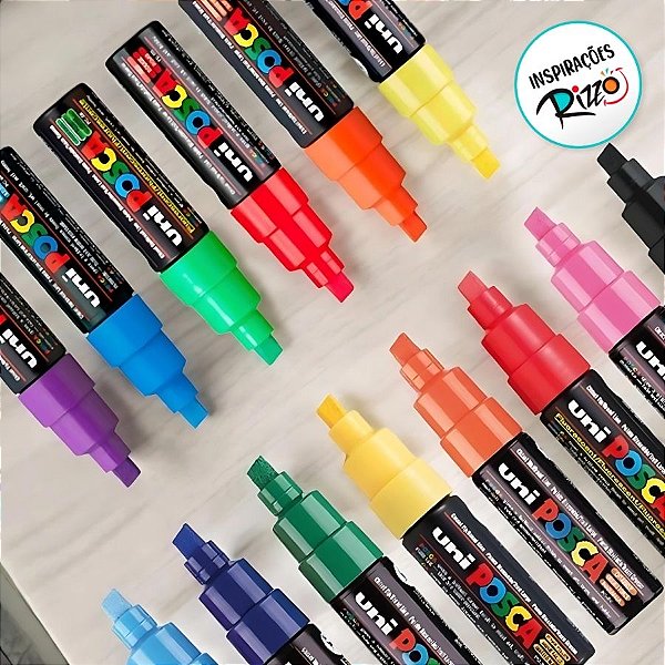 Caneta Posca PC-8K 8.0mm - Vermelho - 1 unidade - Posca - Rizzo