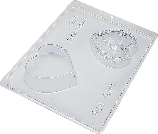 Forma de Acetato Especial - Coração Porta Jóias - Ref.1094 - BWB