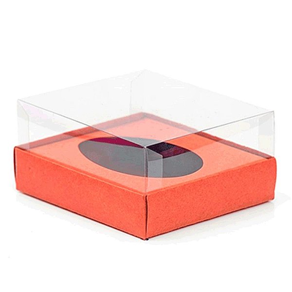 Caixa Ovo de Colher - Meio Ovo de 350g - 20,5cm x 17cm x 6,5cm - Metalizada Rosê Gold - 5unidades - Assk - Páscoa Rizzo