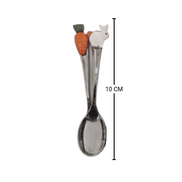 Colherzinha Decorada Páscoa Mod. 3 - Nelyzoca - 10cm - Rizzo Embalagens