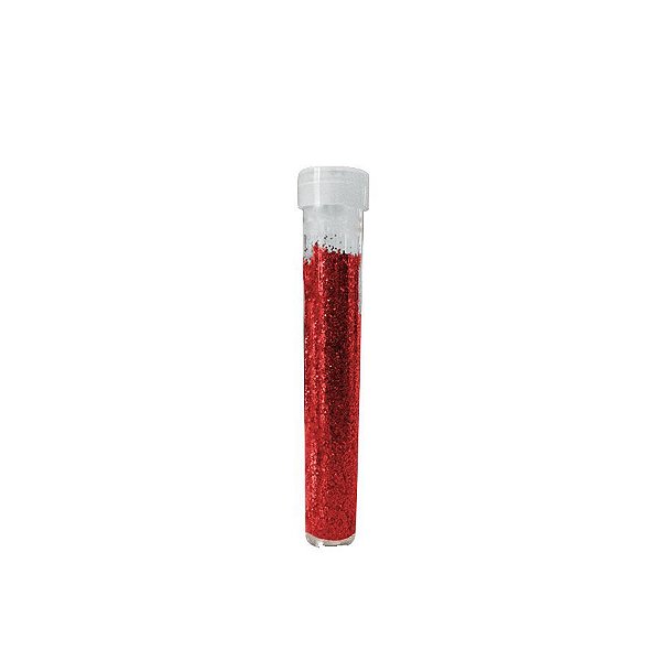 Tubo de Glitter para Balão 5g - Vermelho - 01 Unidade - Rizzo Embalagens
