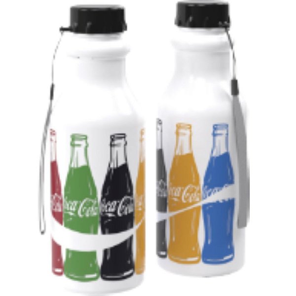 Garrafa Retrô Coca Cola Branca 500ML - 1 unidade - Plasútil