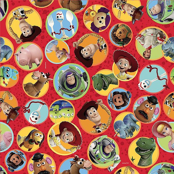 Folha para Ovos de Páscoa Toy Story 69x89cm - 05 unidades - Páscoa Cromus - Rizzo Embalagens