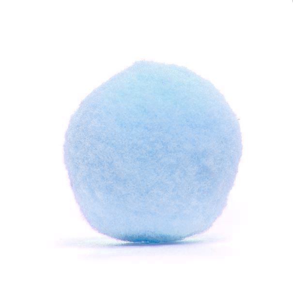 Pompom Decorativo Azul 1,5cm - Rizzo Embalagens
