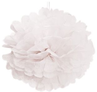 Pom Pom Branco - 40cm - 2 unidades - Cromus - Rizzo Festas