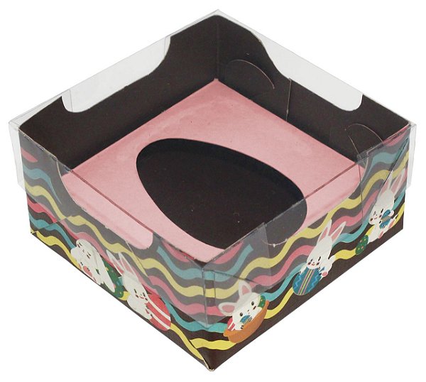 Caixa Ovo de Colher de 50g - Encanto Rosa Bebê Kids Cód 1486 - 10 unidades - Ideia Embalagens - Rizzo