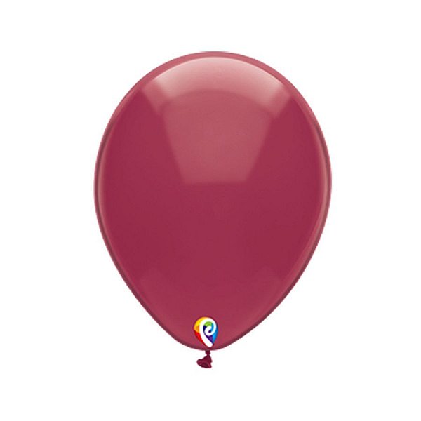 Balão de Festa Látex - Vinho Cristal - Sensacional - Rizzo Embalagens