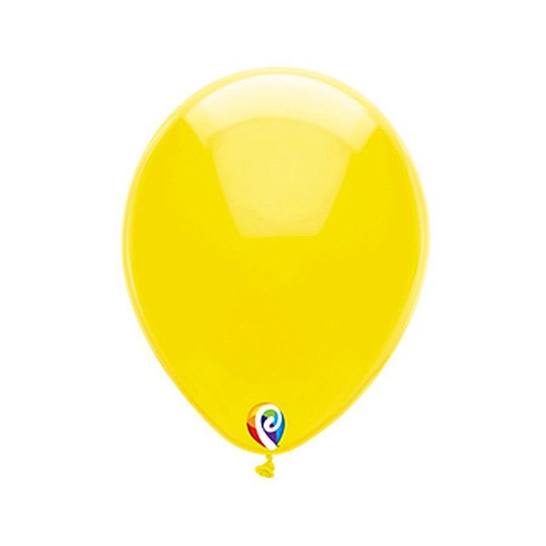 Balão de Festa Látex - Amarelo Cristal - Sensacional - Rizzo Embalagens