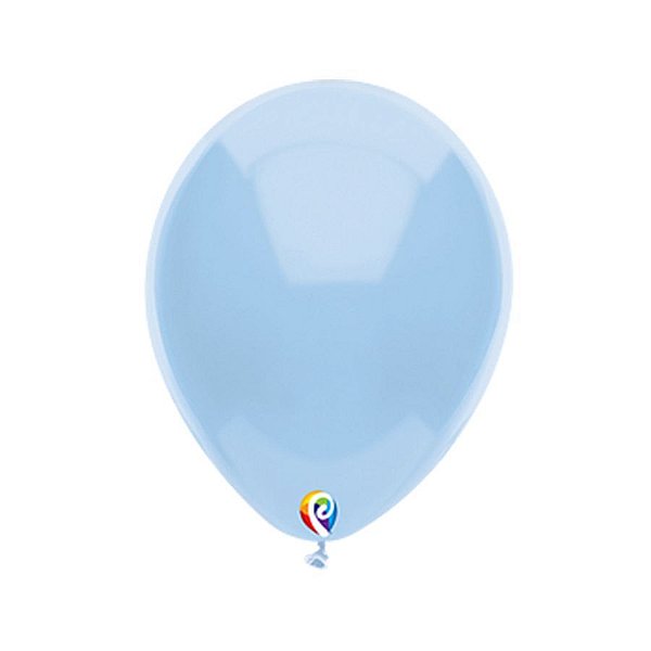 Balão de Festa Látex - Azul Bebê - Sensacional - Rizzo Embalagens