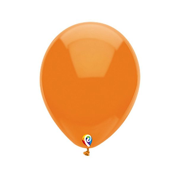 Balão de Festa Látex - Laranja - Sensacional - Rizzo Embalagens
