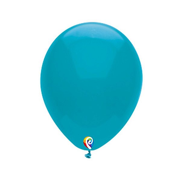 Balão de Festa Látex - Turquesa - Sensacional - Rizzo Embalagens