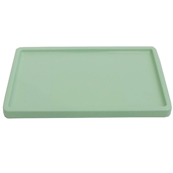 Bandeja Retangular 30x18cm Verde Menta - 01 unidade - Só Boleiras - Rizzo Embalagens