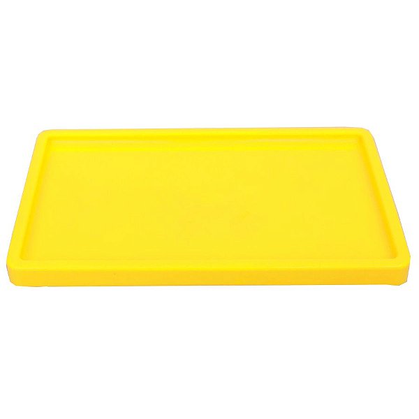 Bandeja Retangular 30x18cm Amarelo Neon - 01 unidade - Só Boleiras - Rizzo Embalagens