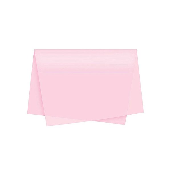 Papel de Seda - 50x70cm - Rosa Claro - 10 folhas - Riacho - Rizzo
