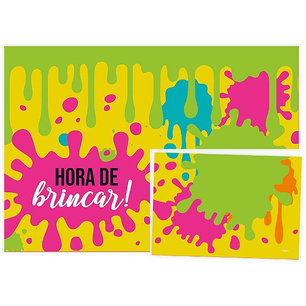 Painel Decorativo 126X88 Cm Festa Hora De Brincar 01 Unidade - Regina - Rizzo Festas