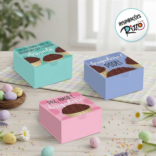 Caixa Divertida Brigadelícia Sortido - 10 unidades - Cromus - Rizzo Embalagens