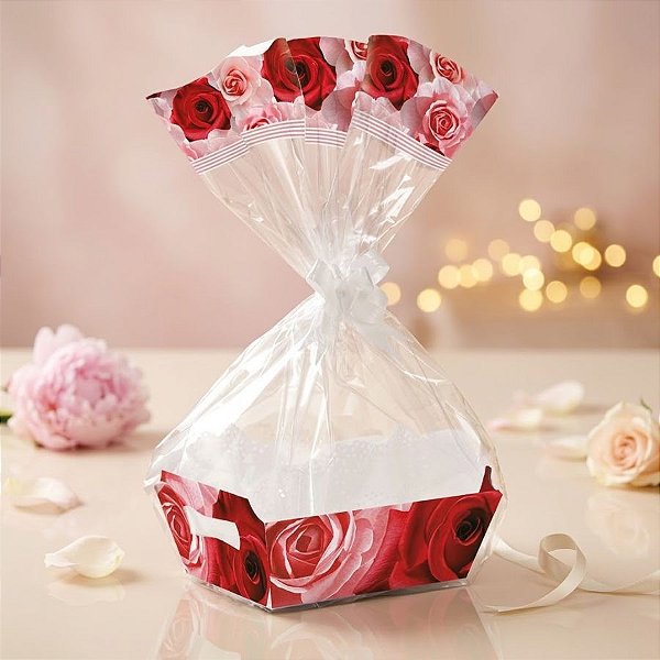 Kit Cesta De Papel Cartão Belle - 01 unidade - Cromus - Rizzo Embalagens