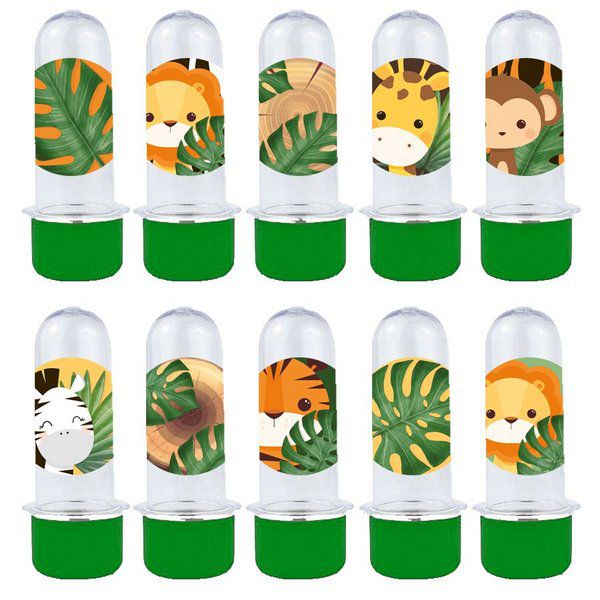 Mini Tubete Lembrancinha Festa Safari 2 - 8cm - 20 unidades - Verde -  Rizzo Embalagens e Festas