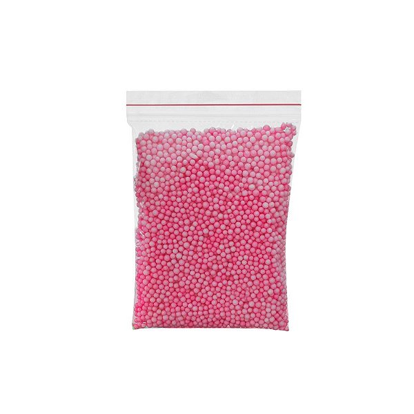 Confete Bolinha de Isopor 2g - Rosa - Artlille - Rizzo Embalagens
