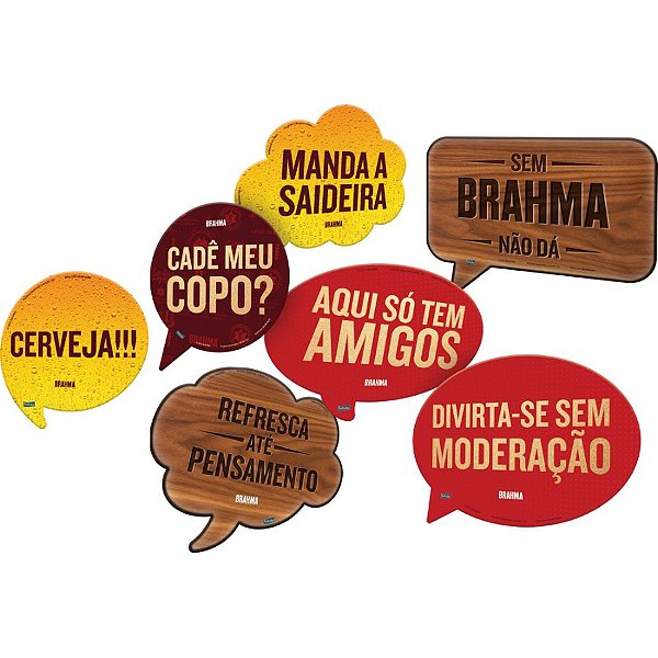 Kit Placas Festa Brahma - Festcolor - Rizzo