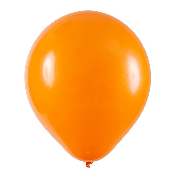 Balão de Festa Redondo Profissional Látex Liso - Laranja - Art-Latex - Rizzo Balões