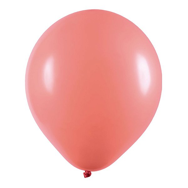 Balão de Festa Redondo Profissional Látex Liso - Coral - Art-Latex - Rizzo Balões
