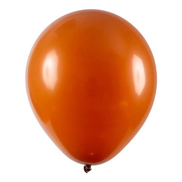 Balão de Festa Redondo Profissional Látex Liso - Caramelo - Art-Latex - Rizzo Balões